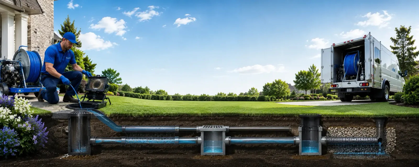Outdoor drain cleaning information for Como, NC